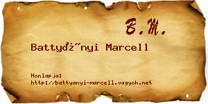 Battyányi Marcell névjegykártya